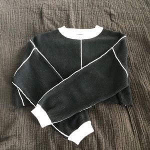 Black boxy sweater